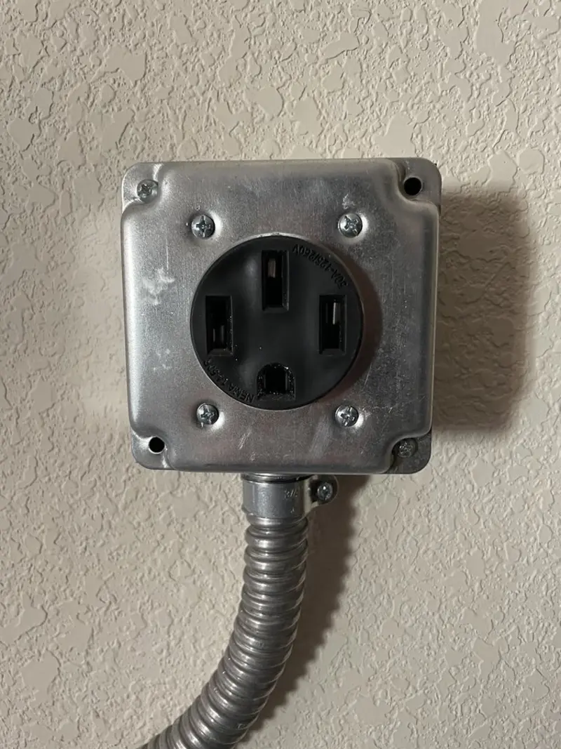 NEMA 14-50 outlet installed for Electrical Panel Upgrade in Westland